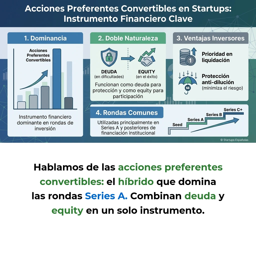 Acciones Preferentes Convertibles: Cómo Funcionan en las Startups - El instrumento financiero híbrido que equilibra riesgo y retorno en las rondas de inversión - Carousel Image