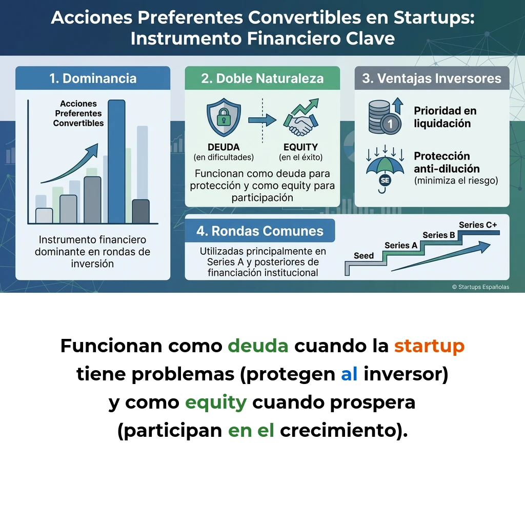 Acciones Preferentes Convertibles: Cómo Funcionan en las Startups - El instrumento financiero híbrido que equilibra riesgo y retorno en las rondas de inversión - Carousel Image