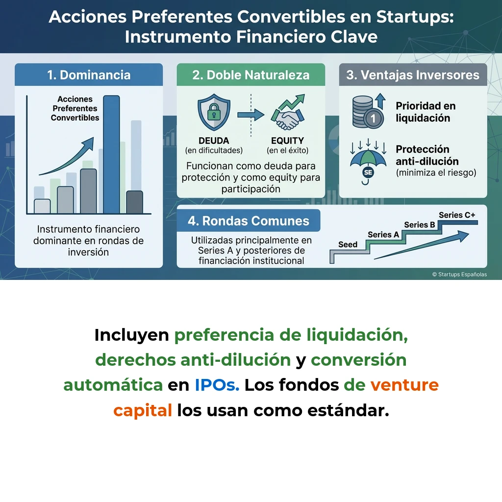 Acciones Preferentes Convertibles: Cómo Funcionan en las Startups - El instrumento financiero híbrido que equilibra riesgo y retorno en las rondas de inversión - Carousel Image