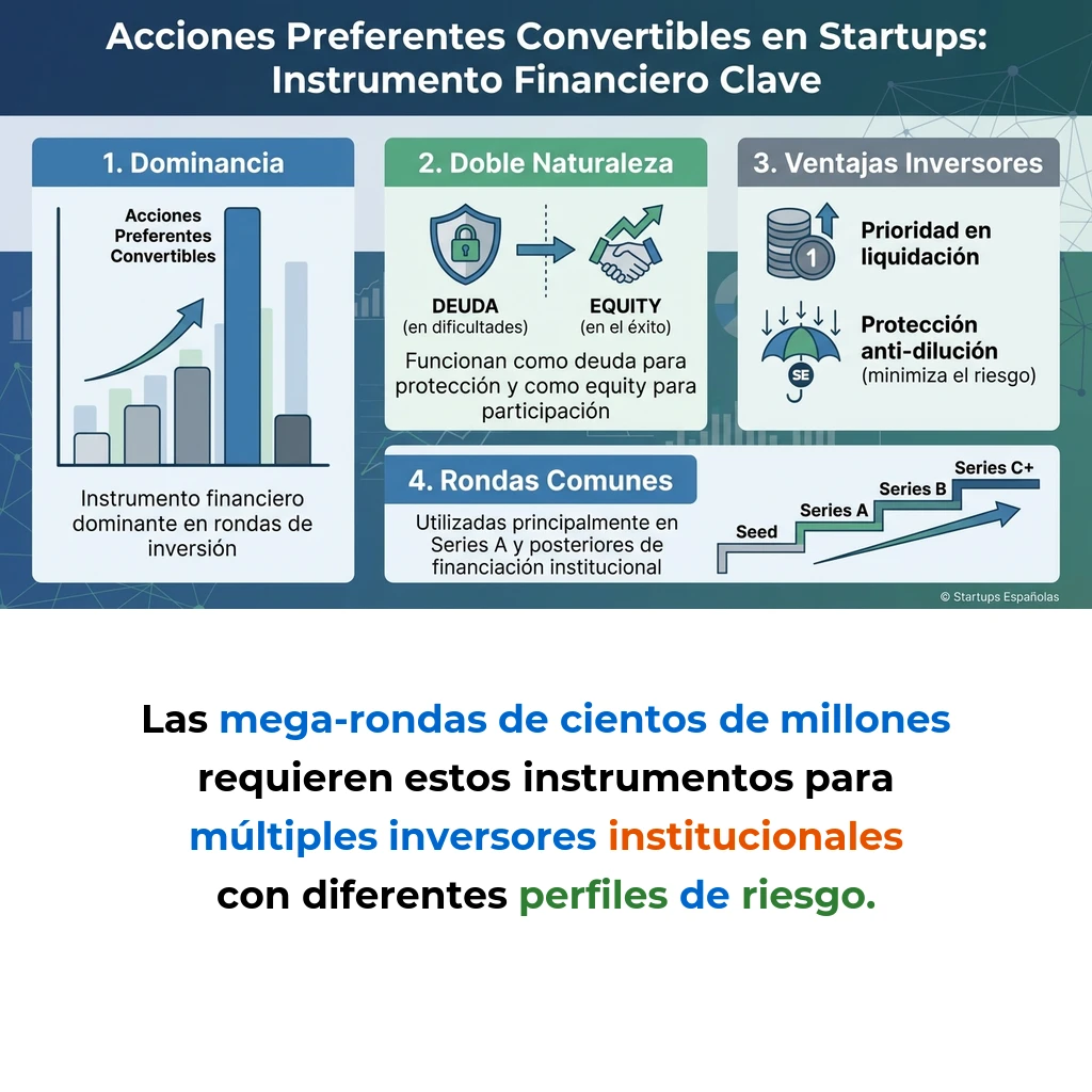 Acciones Preferentes Convertibles: Cómo Funcionan en las Startups - El instrumento financiero híbrido que equilibra riesgo y retorno en las rondas de inversión - Carousel Image