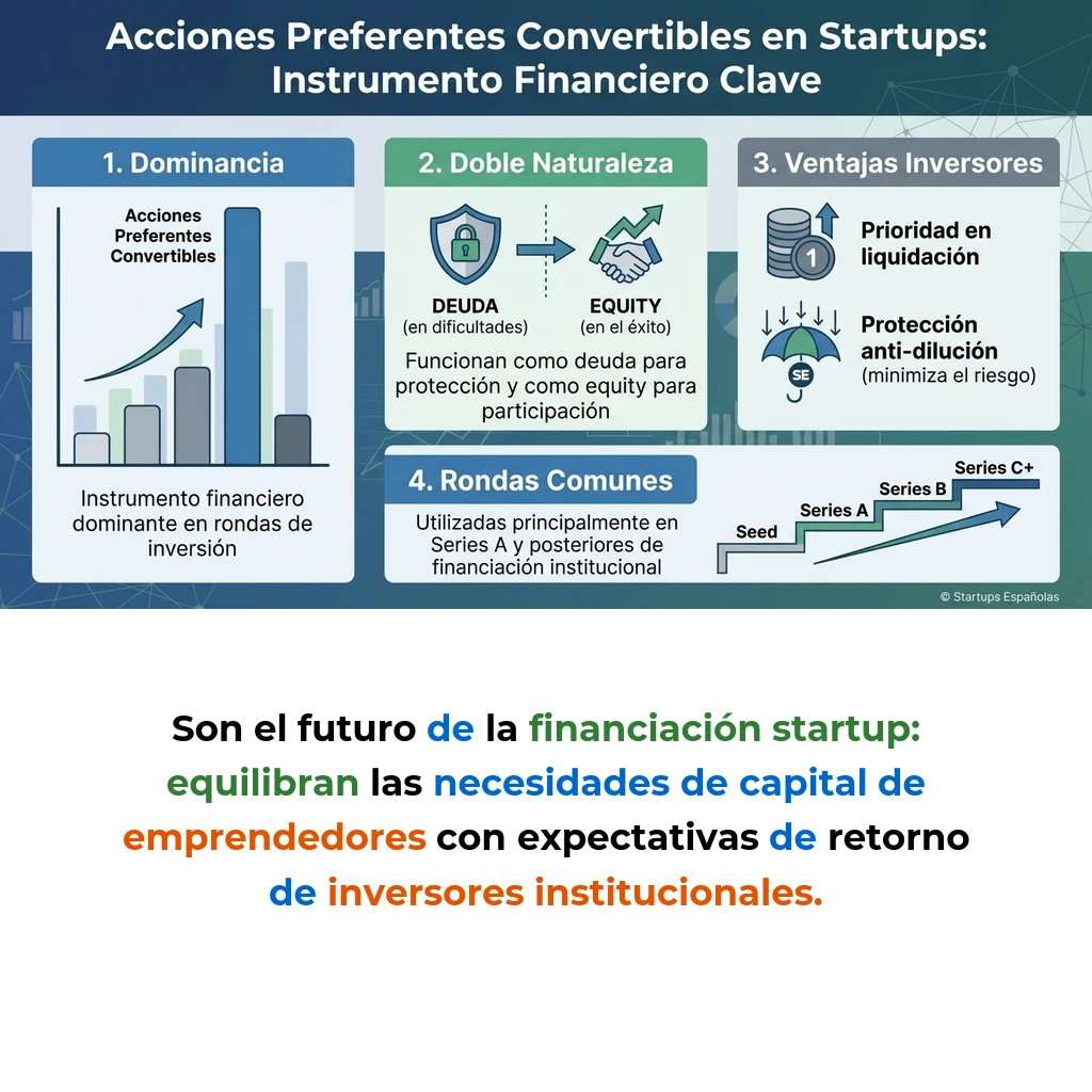 Acciones Preferentes Convertibles: Cómo Funcionan en las Startups - El instrumento financiero híbrido que equilibra riesgo y retorno en las rondas de inversión - Carousel Image