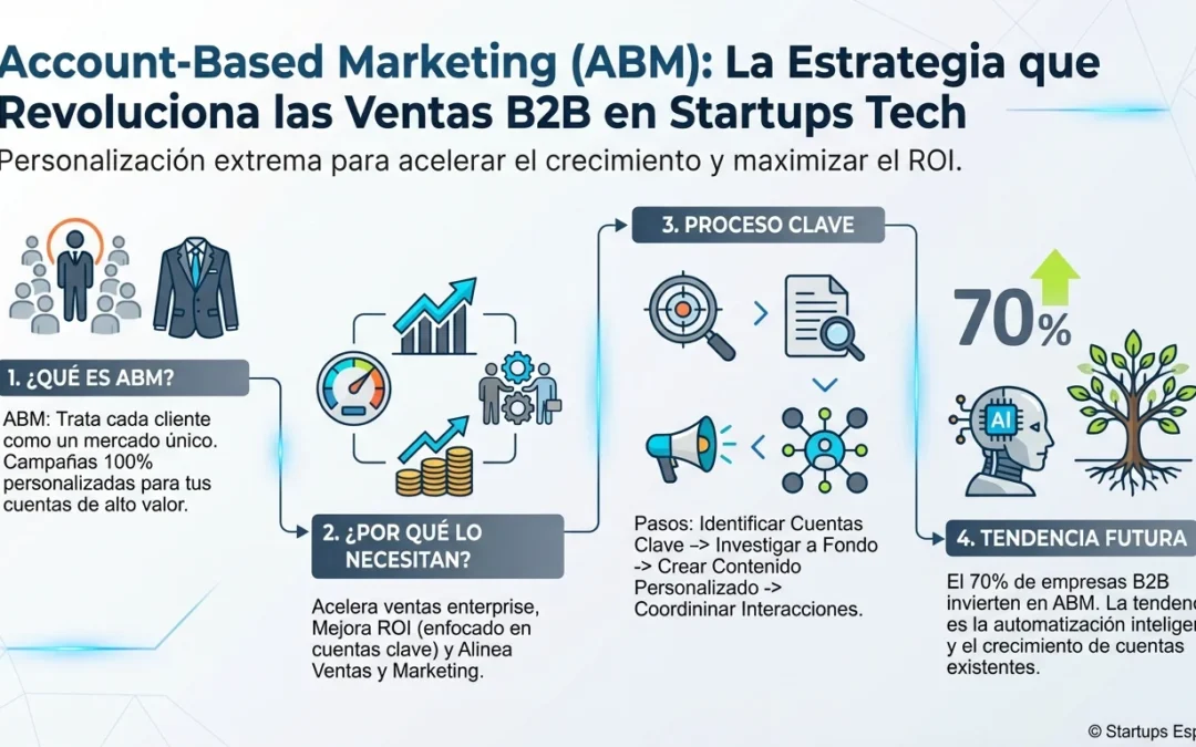 Account-Based Marketing (ABM): La estrategia que revoluciona las ventas B2B en startups tech - Account-Based Marketing, ABM, marketing B2B, ventas enterprise, startups tech, SaaS, personalización marketing, ROI B2B