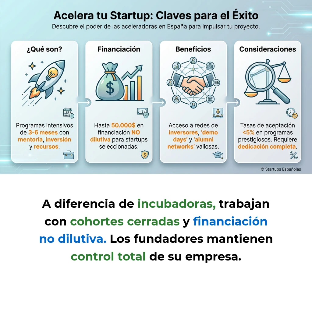 Aceleradoras de startups: programas intensivos para impulsar el crecimiento empresarial - Cómo funcionan estos programas de 3-6 meses que combinan mentoría, financiación y acceso a inversores - Carousel Image