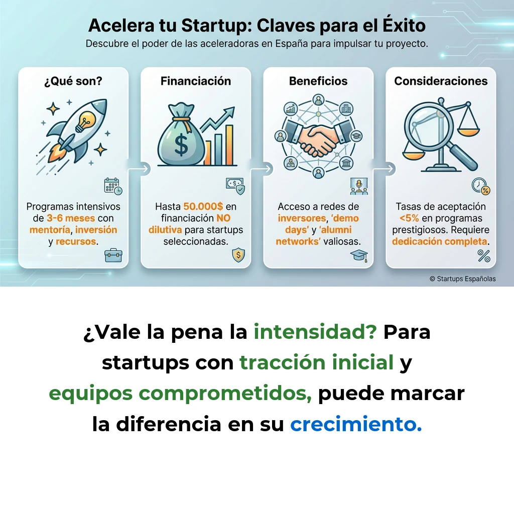 Aceleradoras de startups: programas intensivos para impulsar el crecimiento empresarial - Cómo funcionan estos programas de 3-6 meses que combinan mentoría, financiación y acceso a inversores - Carousel Image