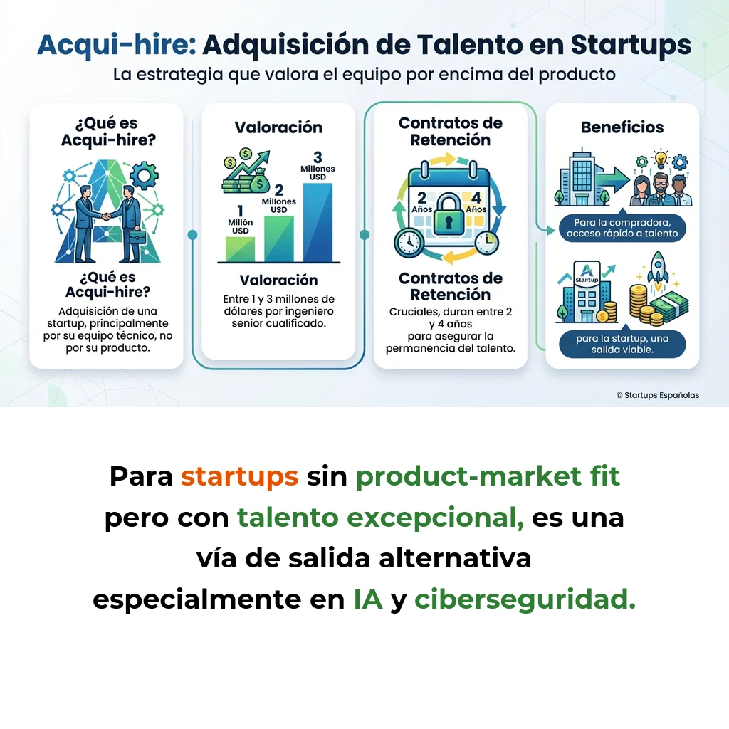 Acqui-hire: Qué es y Cómo Funciona Esta Estrategia de Adquisición de Talento - La práctica que permite a las empresas adquirir startups por su equipo técnico, no por su producto - Carousel Image