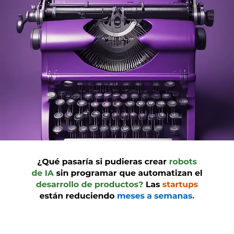 Idea SaaS: Agentes IA Autónomos No-Code para Startups que Automatizan Desarrollo de Productos - Plataforma visual que permite crear robots de IA sin programar para automatizar desde limpieza de datos hasta despliegue de prototipos - Carousel Image