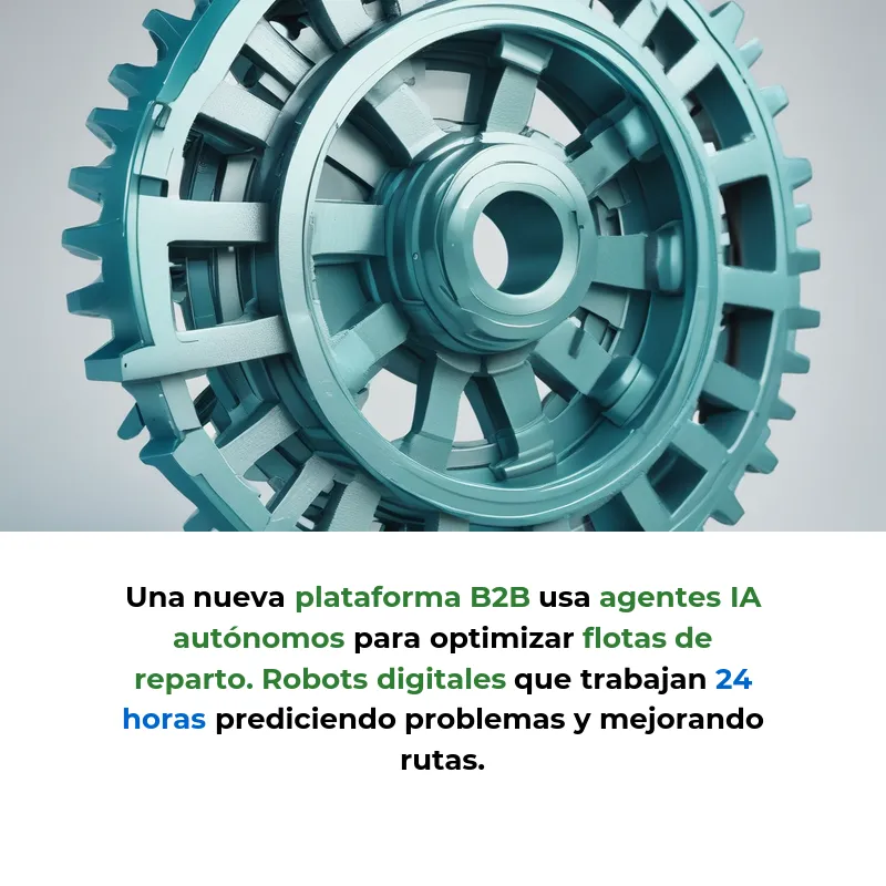 Idea de Negocio: Agentes IA que Optimizan Flotas de Reparto Urbano - Robots digitales que predicen problemas y encuentran las mejores rutas para empresas logísticas - Carousel Image