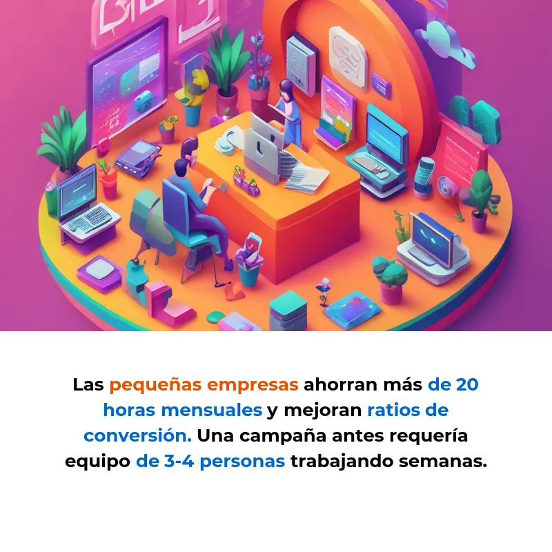 Idea SaaS: Agentes IA que hacen todo el marketing automáticamente - Robots inteligentes que crean campañas completas para pequeñas empresas sin intervención humana - Carousel Image