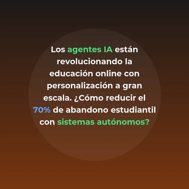 Agentes IA para Educación: Cómo Personalizar el Aprendizaje Online a Gran Escala - Los sistemas de agentes inteligentes están transformando la educación digital al crear experiencias personalizadas que se adaptan al ritmo individual de cada estudiante - Carousel Image