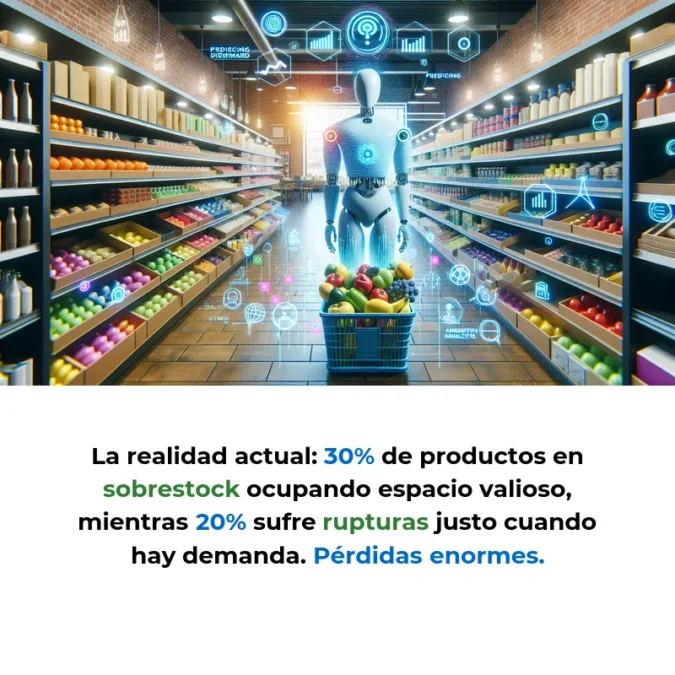 Idea de AI Agent: Un Agente IA que Gestiona el Inventario de Supermercados Automáticamente - Cómo la inteligencia artificial podría predecir demanda y hacer pedidos sin intervención humana en retail - Carousel Image