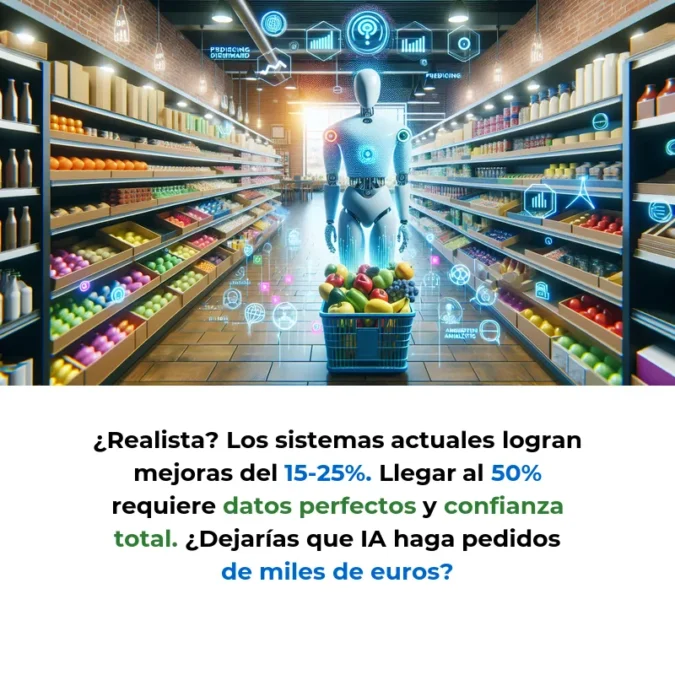 Idea de AI Agent: Un Agente IA que Gestiona el Inventario de Supermercados Automáticamente - Cómo la inteligencia artificial podría predecir demanda y hacer pedidos sin intervención humana en retail - Carousel Image