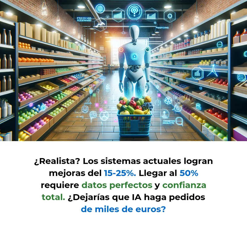 Idea de AI Agent: Un Agente IA que Gestiona el Inventario de Supermercados Automáticamente - Cómo la inteligencia artificial podría predecir demanda y hacer pedidos sin intervención humana en retail - Carousel Image