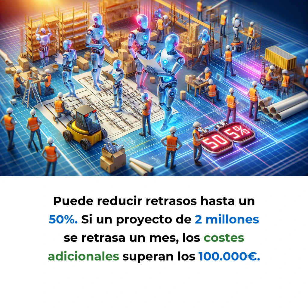Idea de AI Agent: Sistema Multi-Agente para Gestión Autónoma de Obras de Construcción - Agentes IA especializados que coordinan logística, seguridad y presupuestos en tiempo real para reducir retrasos hasta un 50% - Carousel Image