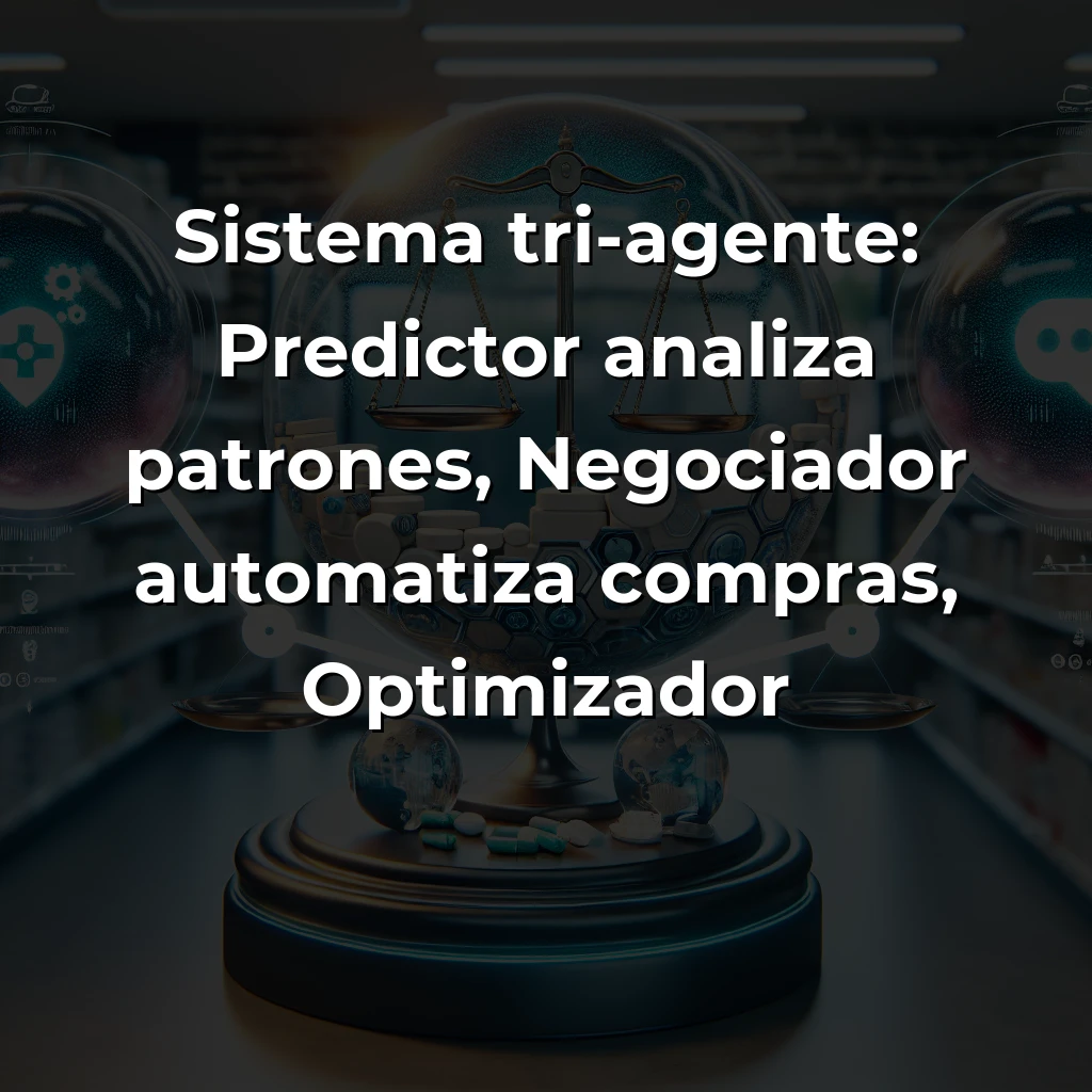 Idea de AI Agent: Sistema Multi-Agente que Salva las Farmacias Independientes del Caos de Inventarios – Carousel Image