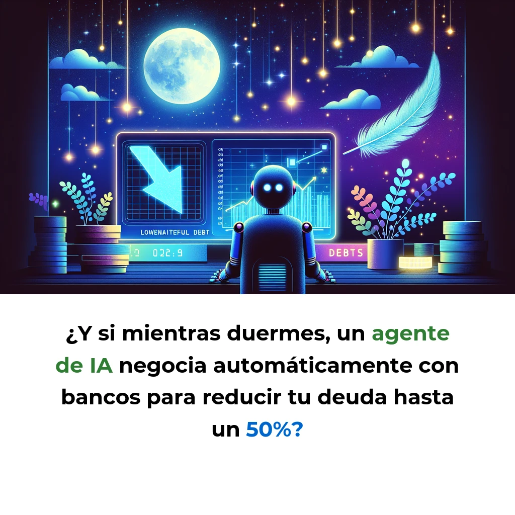 Idea de AI Agent: Negociador Automático de Deudas Personales con IA - Un agente autónomo que contacta a tus acreedores, negocia mejores condiciones y reduce tu deuda mientras duermes - Carousel Image