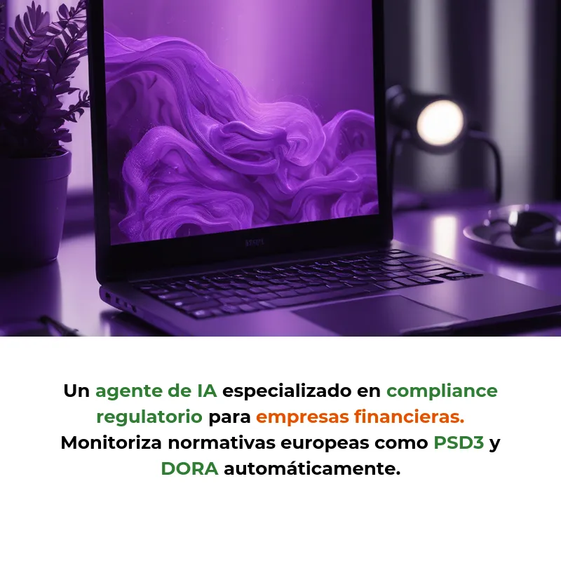 Idea de AI Agent: Compliance Regulatorio Automatizado para Fintech - Un agente de IA que monitoriza regulaciones financieras europeas y traduce cambios normativos en acciones concretas - Carousel Image