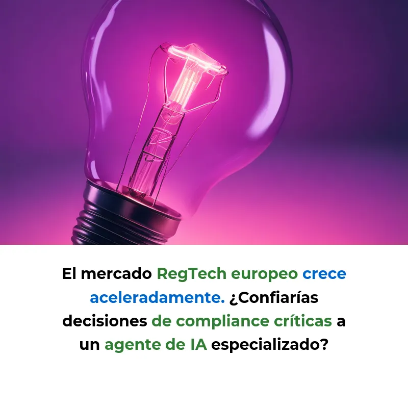 Idea de AI Agent: Compliance Regulatorio Automatizado para Fintech - Un agente de IA que monitoriza regulaciones financieras europeas y traduce cambios normativos en acciones concretas - Carousel Image