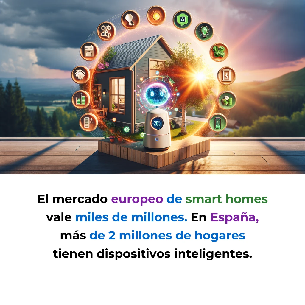 Idea de AI Agent: Optimizador de Energía Doméstica que Reduce tu Factura un 30% - Un agente de IA autónomo que aprende tus patrones de consumo y controla dispositivos inteligentes para minimizar gastos y emisiones - Carousel Image