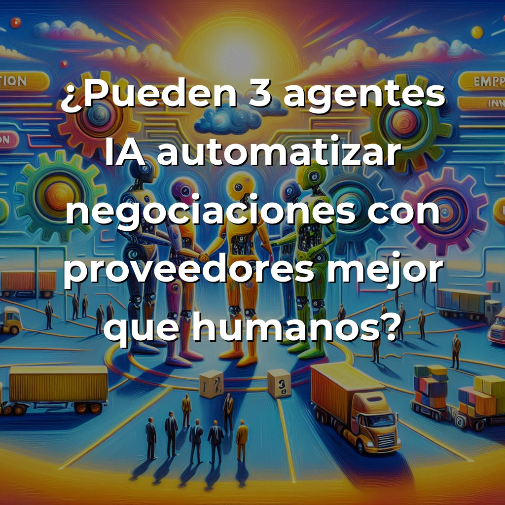 Idea de AI Agent: Multi-Agente para Negociaciones en Supply Chain – ¿Revolución o Promesa Vacía? – Carousel Image