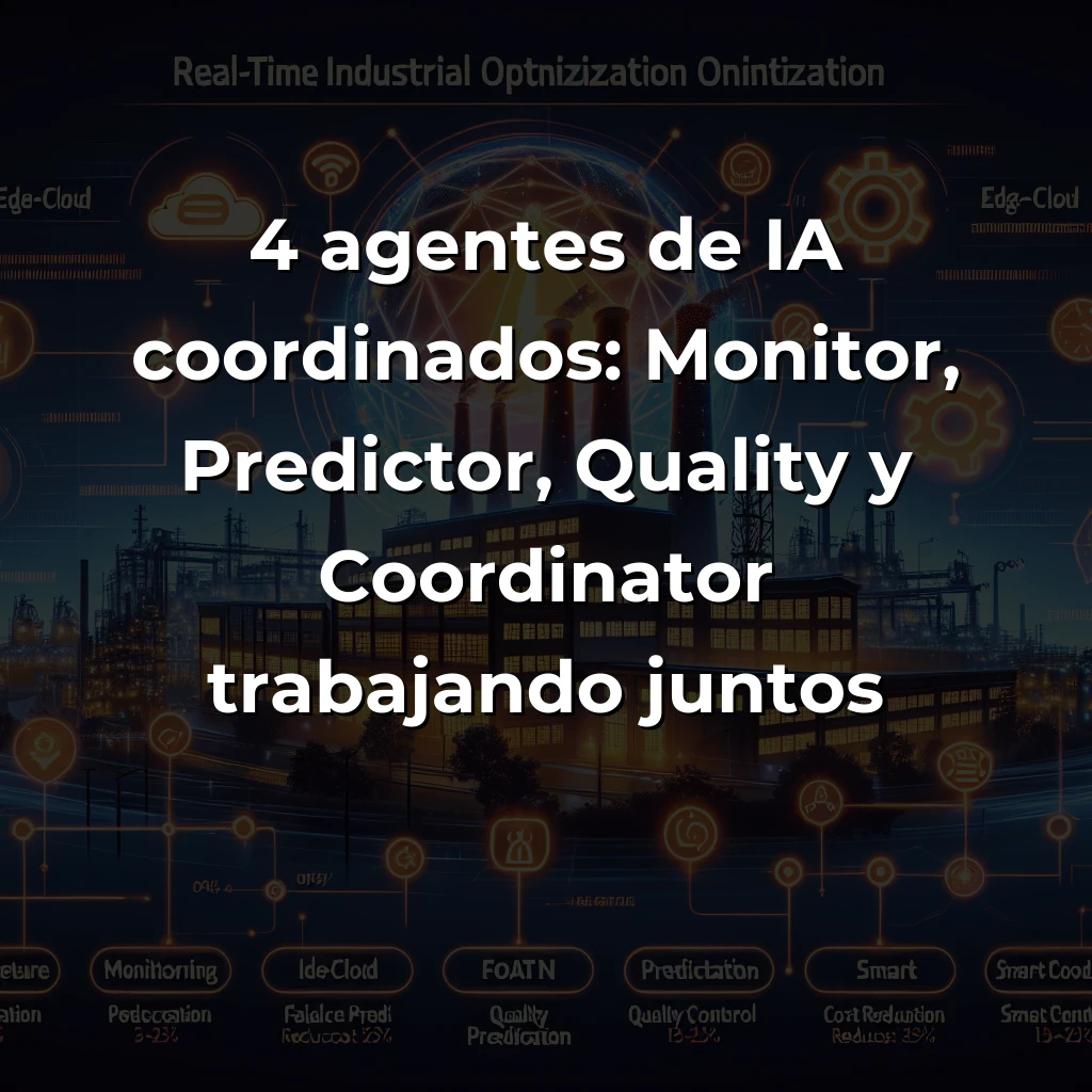 Idea de AI Agent: Sistema Multi-Agente para Optimización Industrial en Tiempo Real – 4 Agentes Coordinados – Carousel Image