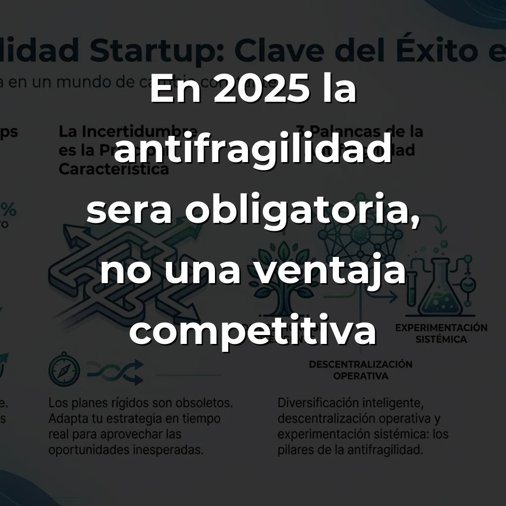 Antifragilidad en Startups: Por Qué Alimentarse del Caos Es Tu Única Ventaja Real en 2025 – Carousel Image