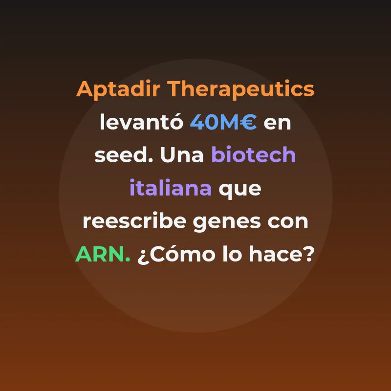 Aptadir Therapeutics: qué hace y por qué levantó 40 M€ - La biotech italiana fundada en 2024 que desarrolla una nueva clase de moléculas de ARN - Carousel Image