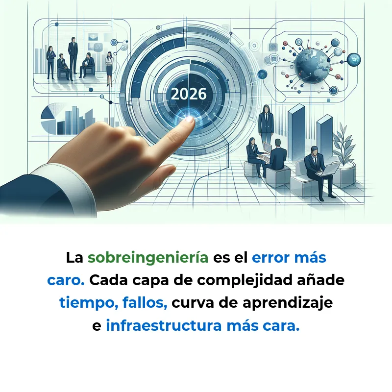 Cómo elegir el tech stack perfecto para tu startup en 2026 - Guía definitiva para seleccionar tecnologías que escalen sin complejidad innecesaria - Carousel Image