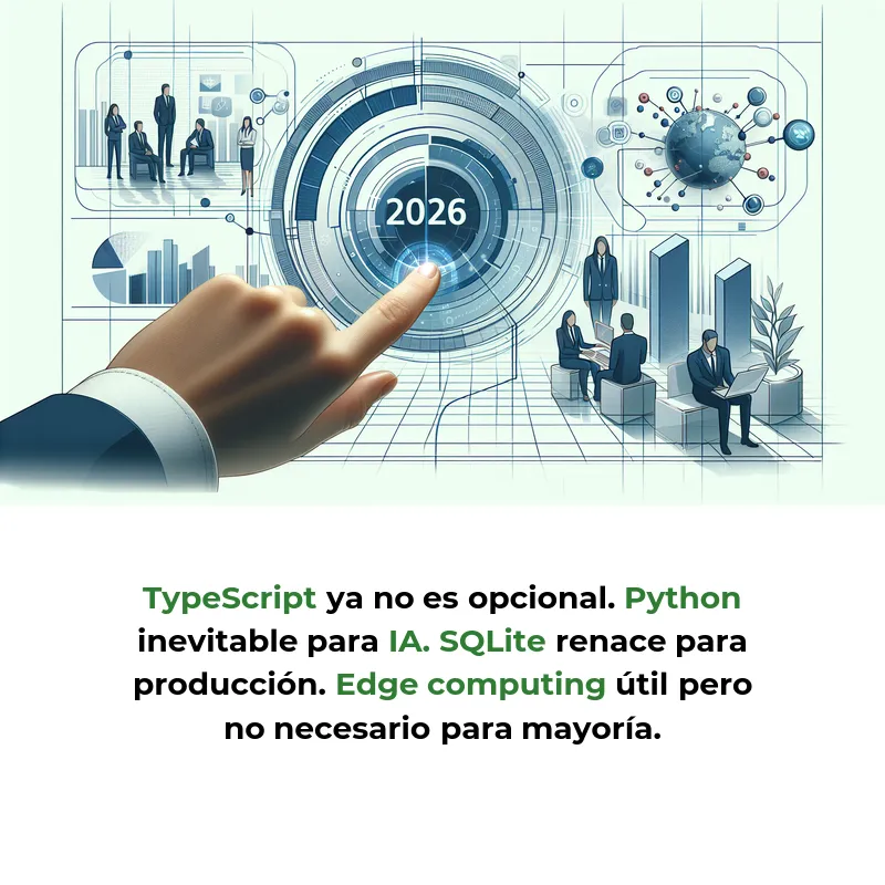 Cómo elegir el tech stack perfecto para tu startup en 2026 - Guía definitiva para seleccionar tecnologías que escalen sin complejidad innecesaria - Carousel Image