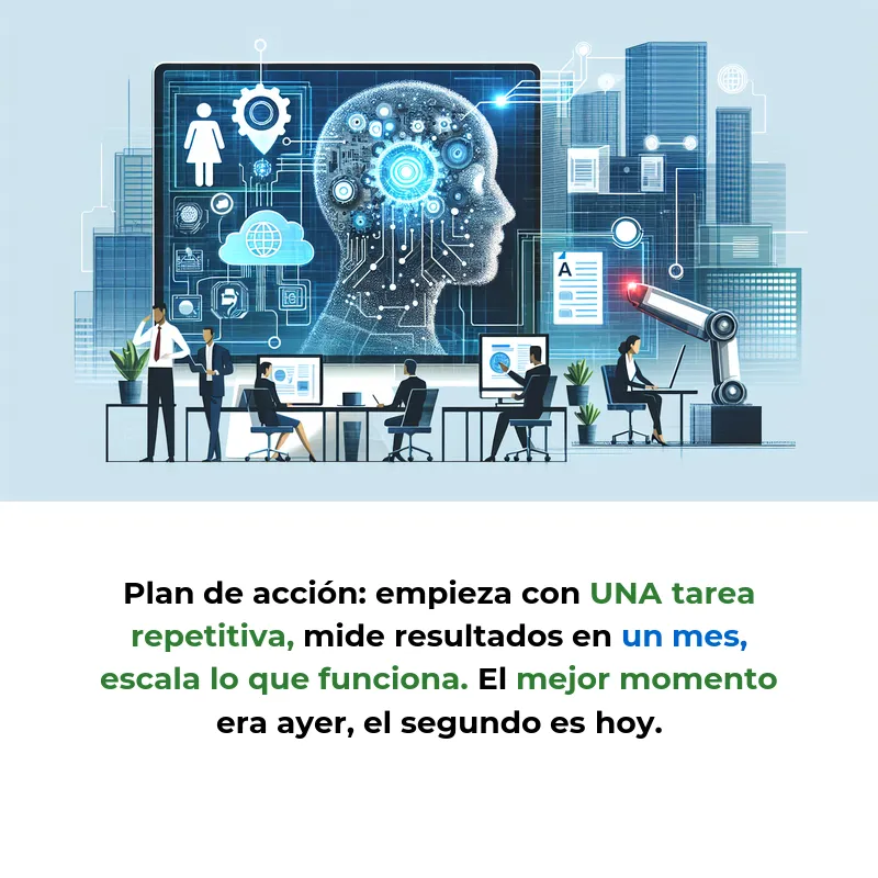 Automatización con IA para pequeños negocios: guía práctica para 2026 - Cómo implementar inteligencia artificial en pequeñas empresas de manera estratégica y efectiva - Carousel Image