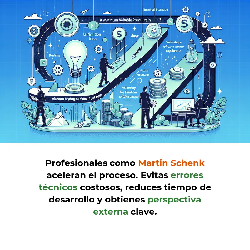De idea a MVP en días: cómo validar tu software sin arruinarte - Descubre cómo crear un prototipo funcional rápidamente y validar tu idea de negocio - Carousel Image