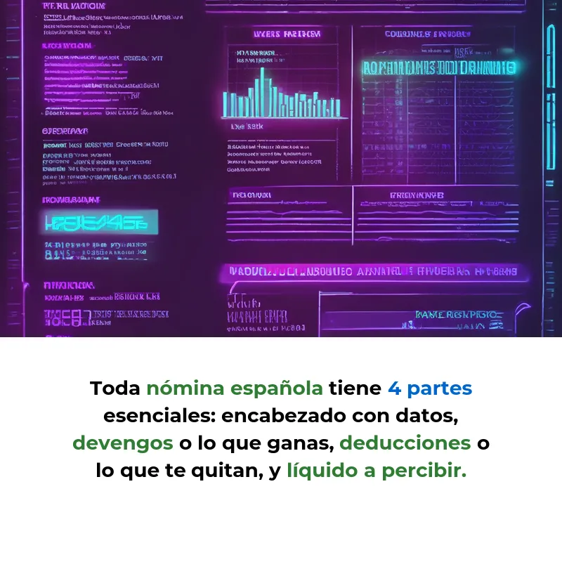 Guía para emprendedores: Cómo entender tu nómina en España - Aprende a interpretar tu nómina española: devengos, deducciones y cálculo del salario neto - Carousel Image