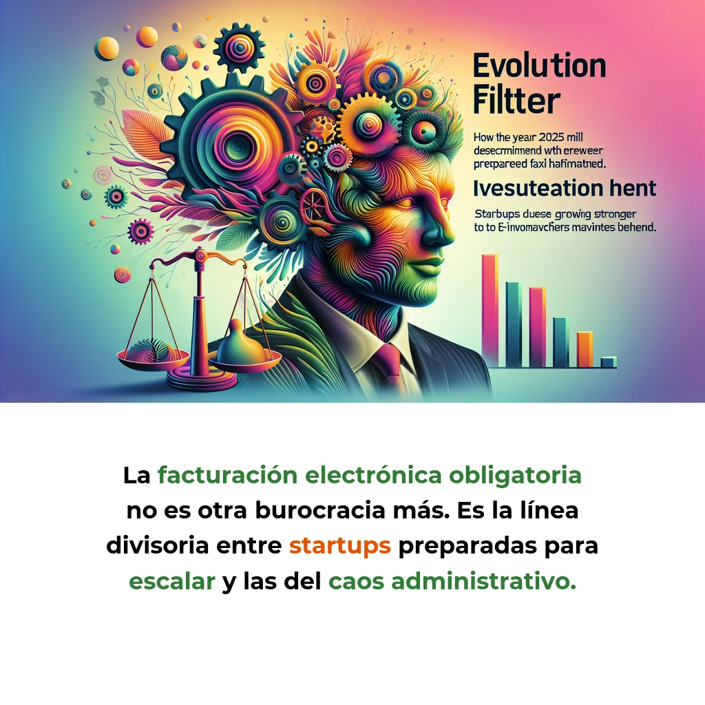 La automatización fiscal como filtro darwiniano: cómo 2025 separará a las startups preparadas de las rezagadas - ⚖️ Análisis del impacto real de la facturación electrónica obligatoria en el ecosistema startup español - Carousel Image