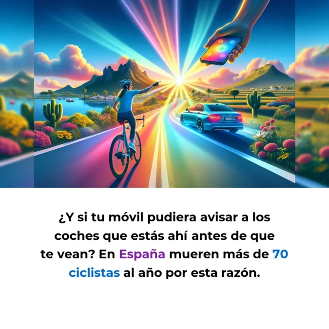 Beloo: La startup balear que convierte tu móvil en un sistema de seguridad para ciclistas - Una app gratuita que alerta a los coches de tu presencia antes de que te vean - Carousel Image