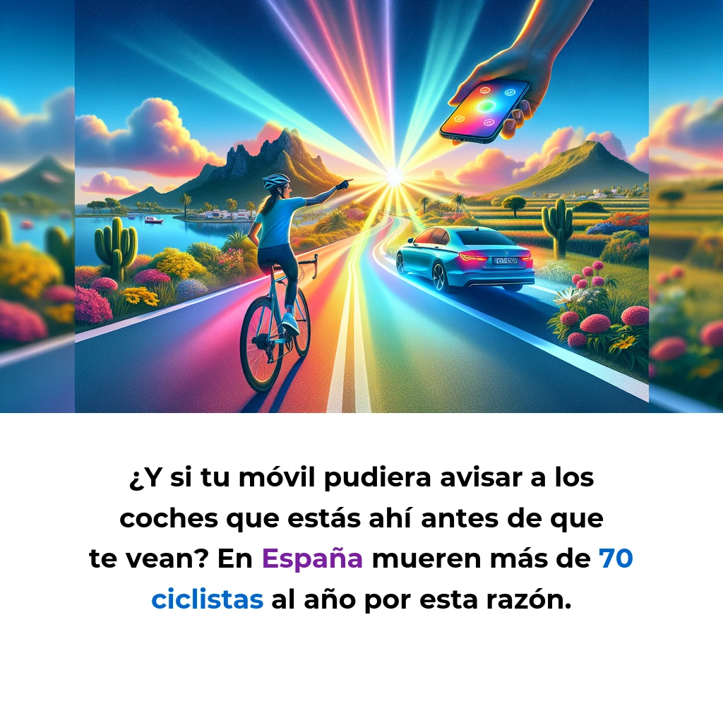 Beloo: La startup balear que convierte tu móvil en un sistema de seguridad para ciclistas - Una app gratuita que alerta a los coches de tu presencia antes de que te vean - Carousel Image