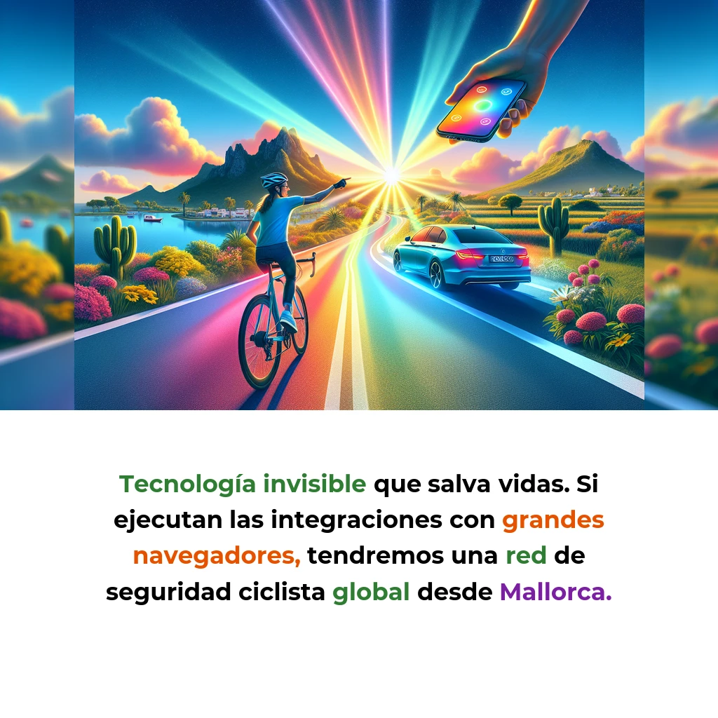 Beloo: La startup balear que convierte tu móvil en un sistema de seguridad para ciclistas - Una app gratuita que alerta a los coches de tu presencia antes de que te vean - Carousel Image