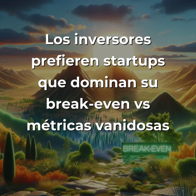 Break-even Point: La métrica que separa startups exitosas de fracasos financieros – Carousel Image