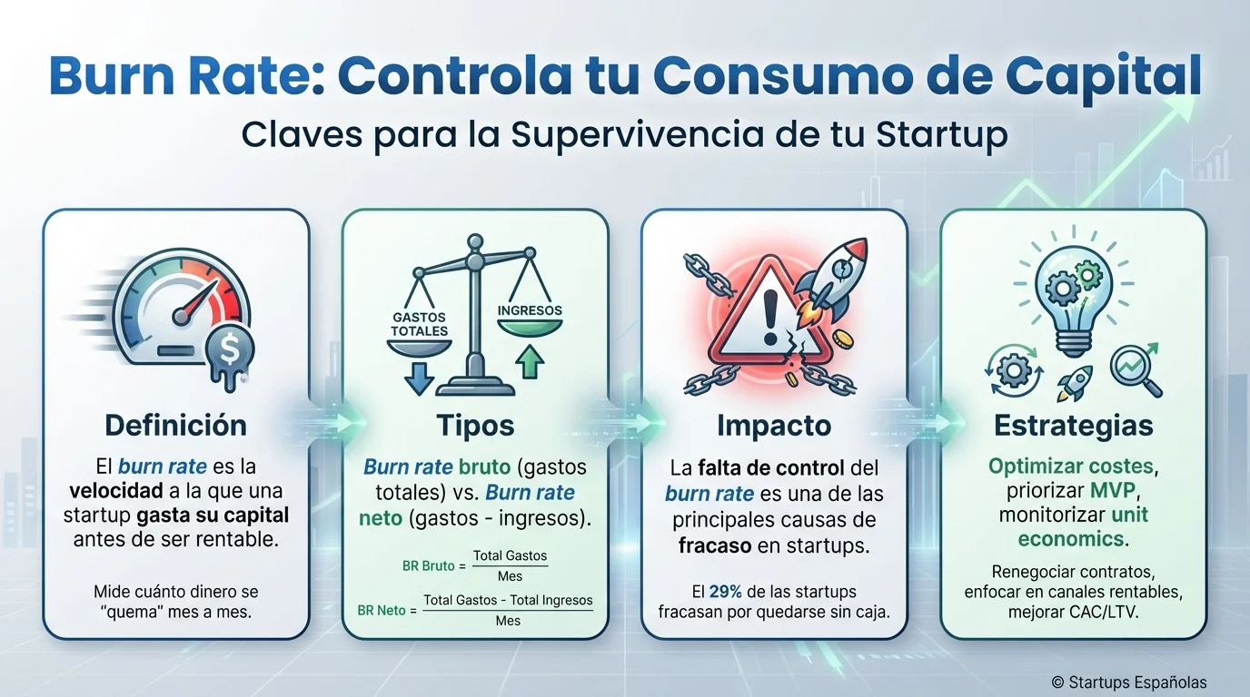 Burn Rate: Qué es y Cómo Controlar el Consumo de Capital en Startups ...