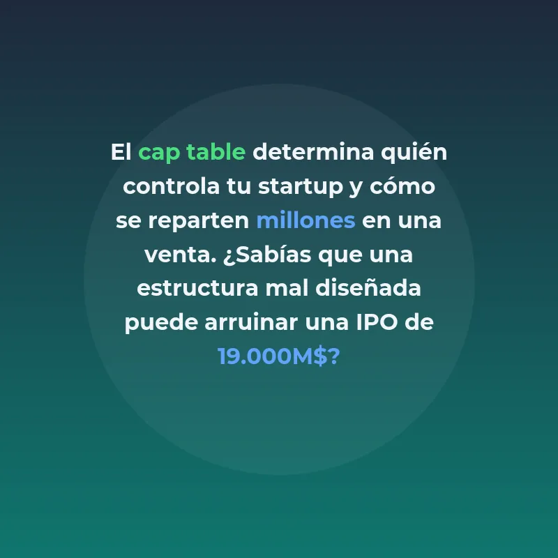 Cap Table: La Radiografía del Poder y Valor en Startups - Cómo la estructura de propiedad determina el éxito o fracaso de una empresa - Carousel Image