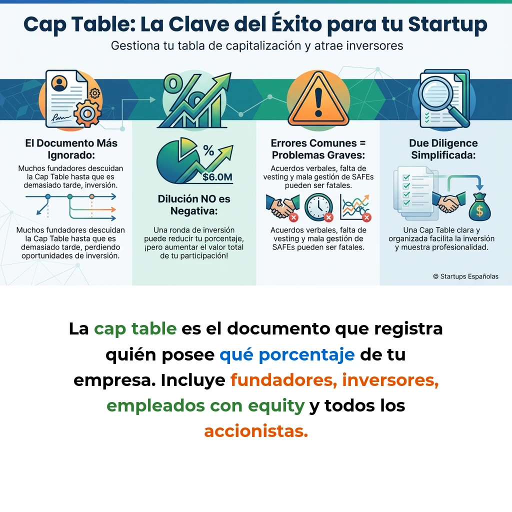 Cap Table: Qué es y Cómo Gestionar la Tabla de Capitalización de tu Startup - Guía completa sobre la estructura de propiedad empresarial y su gestión estratégica - Carousel Image