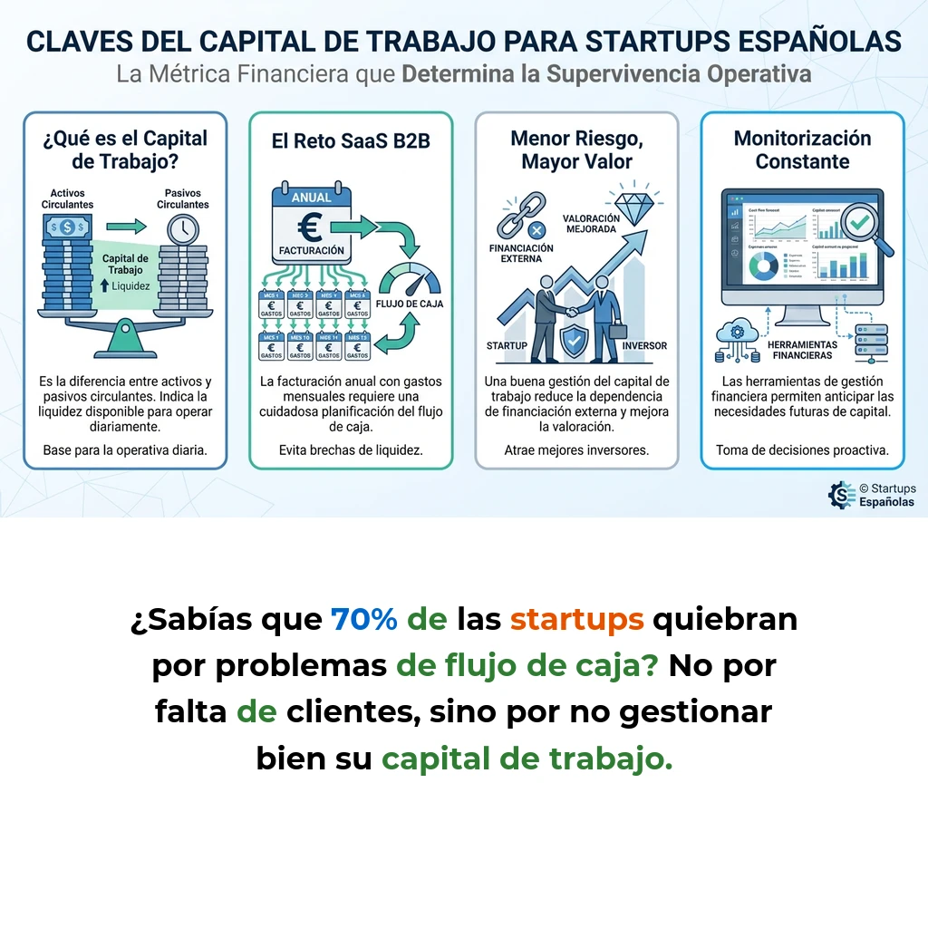 Capital de Trabajo en Startups: La Métrica Financiera que Determina la Supervivencia Operativa - Cómo la gestión del capital de trabajo puede marcar la diferencia entre el crecimiento sostenible y el colapso financiero - Carousel Image