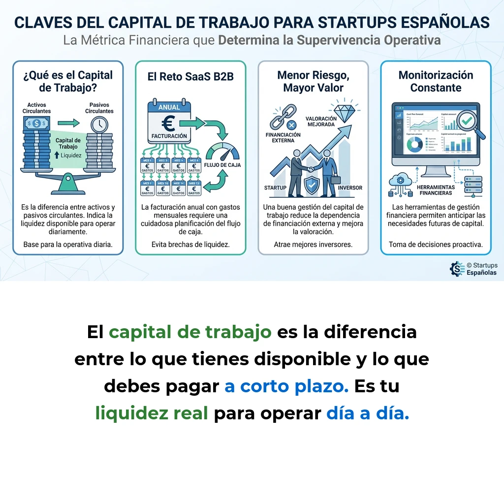 Capital de Trabajo en Startups: La Métrica Financiera que Determina la Supervivencia Operativa - Cómo la gestión del capital de trabajo puede marcar la diferencia entre el crecimiento sostenible y el colapso financiero - Carousel Image