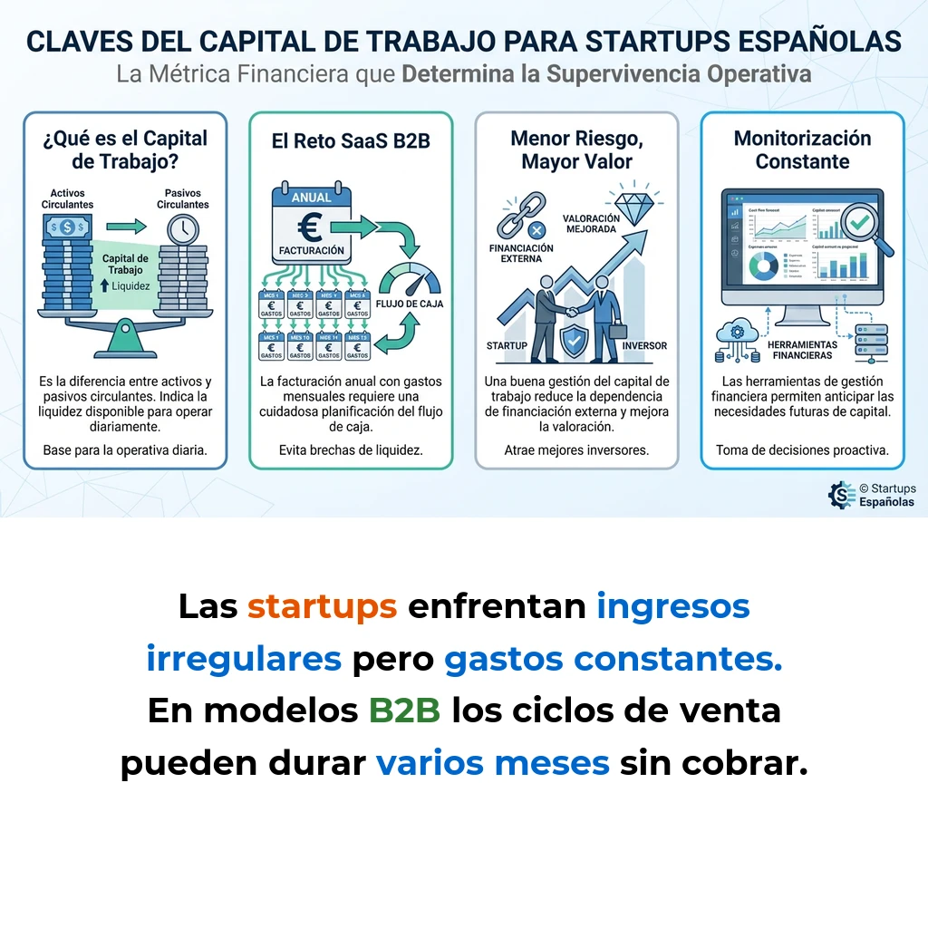 Capital de Trabajo en Startups: La Métrica Financiera que Determina la Supervivencia Operativa - Cómo la gestión del capital de trabajo puede marcar la diferencia entre el crecimiento sostenible y el colapso financiero - Carousel Image
