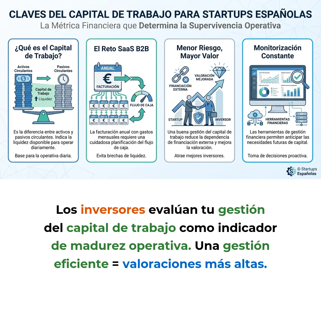 Capital de Trabajo en Startups: La Métrica Financiera que Determina la Supervivencia Operativa - Cómo la gestión del capital de trabajo puede marcar la diferencia entre el crecimiento sostenible y el colapso financiero - Carousel Image