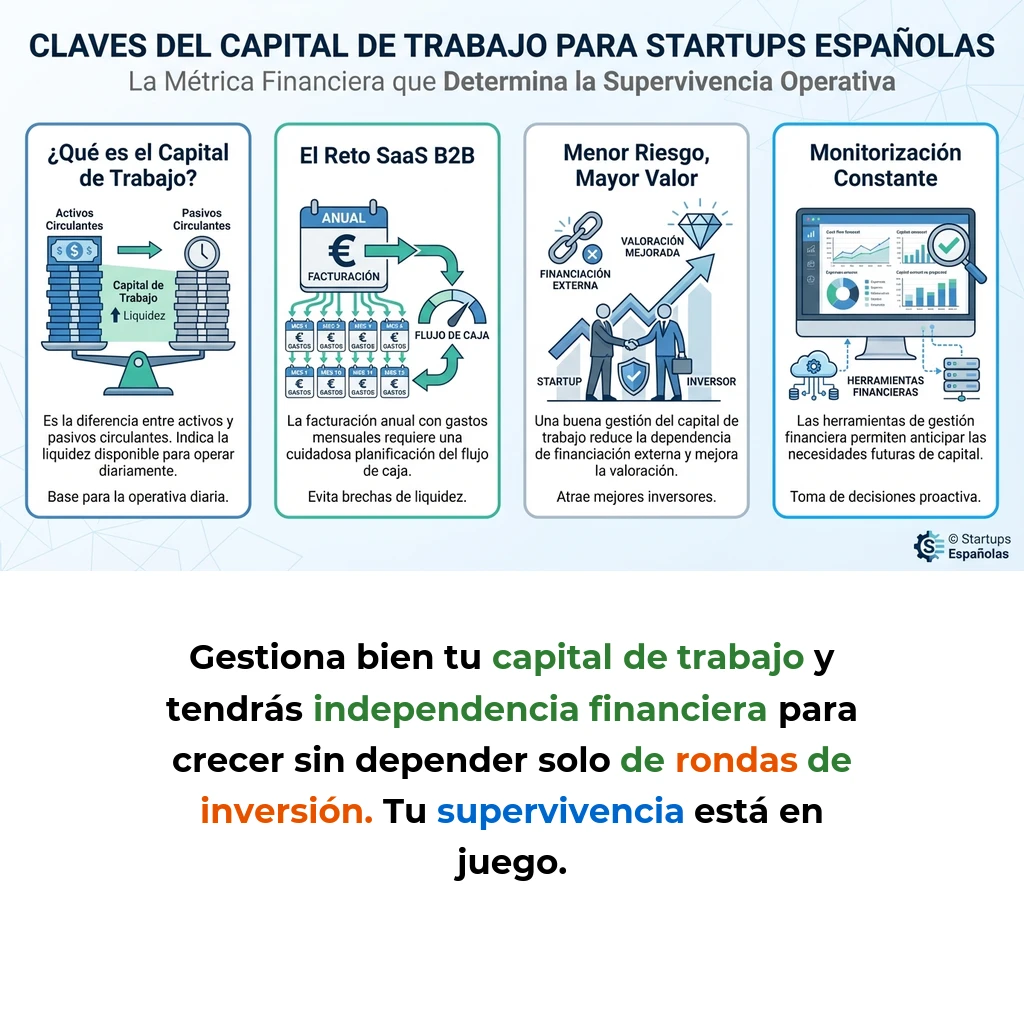 Capital de Trabajo en Startups: La Métrica Financiera que Determina la Supervivencia Operativa - Cómo la gestión del capital de trabajo puede marcar la diferencia entre el crecimiento sostenible y el colapso financiero - Carousel Image