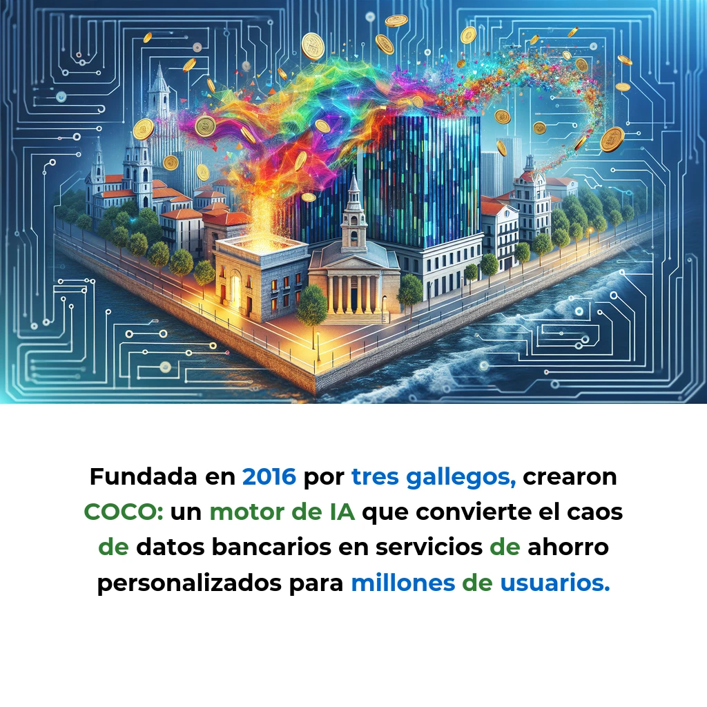Coinscrap: La fintech gallega que hace que tu banco te ayude a ahorrar con IA - Desde Pontevedra, esta startup procesa 40 millones de transacciones diarias para convertir tus gastos en ahorro automático - Carousel Image