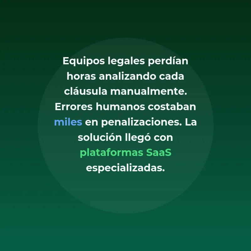 Cómo la IA está automatizando la revisión de contratos comerciales: de 40 minutos a 2 minutos - Las plataformas SaaS con inteligencia artificial transforman la gestión contractual empresarial, reduciendo tiempos y costes mientras mejoran la precisión en la identificación de riesgos - Carousel Image