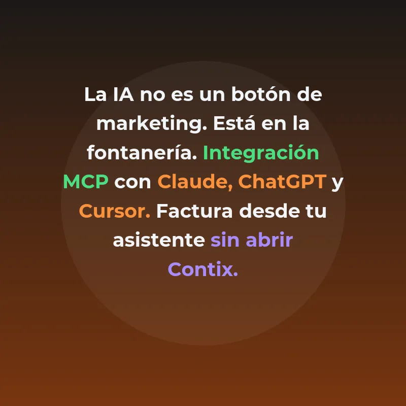Contix: cómo un proyecto de una sola persona reta a Holded, Quipu y Anfix con IA y un precio de 7 € - Un programa de facturación español con IA integrada desafía a competidores con precio único de 7€ mensuales - Carousel Image