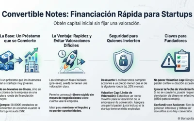 Convertible Notes: financiación startup sin valoración fija