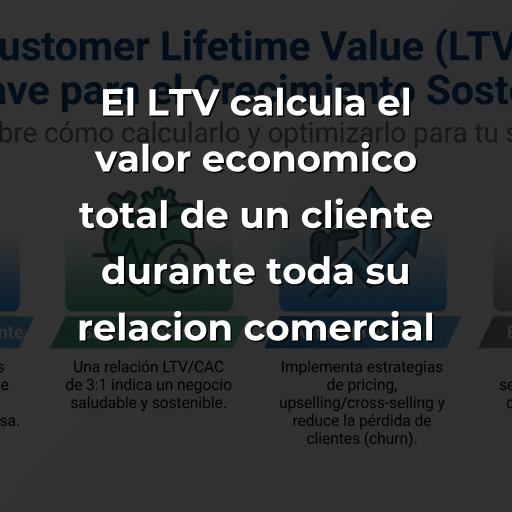 Customer Lifetime Value (LTV): Cómo Calcular y Optimizar el Valor de Vida del Cliente - Metodologías, aplicaciones estratégicas y frameworks para maximizar esta métrica fundamental en startups - Carousel Image