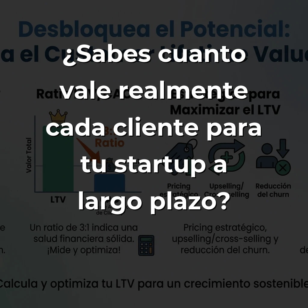 Customer Lifetime Value (LTV): Cómo Calcular y Optimizar el Valor de Vida del Cliente - Metodologías, aplicaciones estratégicas y frameworks para maximizar esta métrica fundamental en startups - Carousel Image